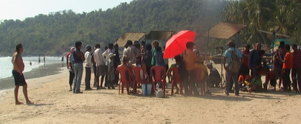 Film shoot on a beach in Goa I photographed in 2008
